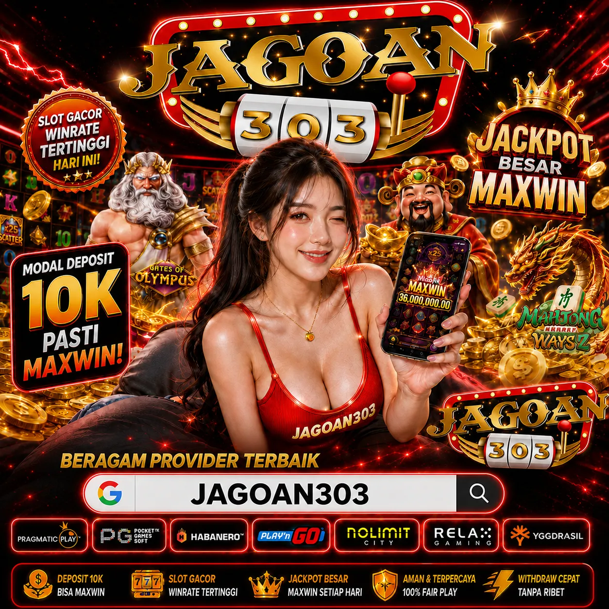 JAGOAN303 Meraih Penghargaan Sebagai Slot Depo Dana 10K dengan Sistem Transaksi Tercepat!